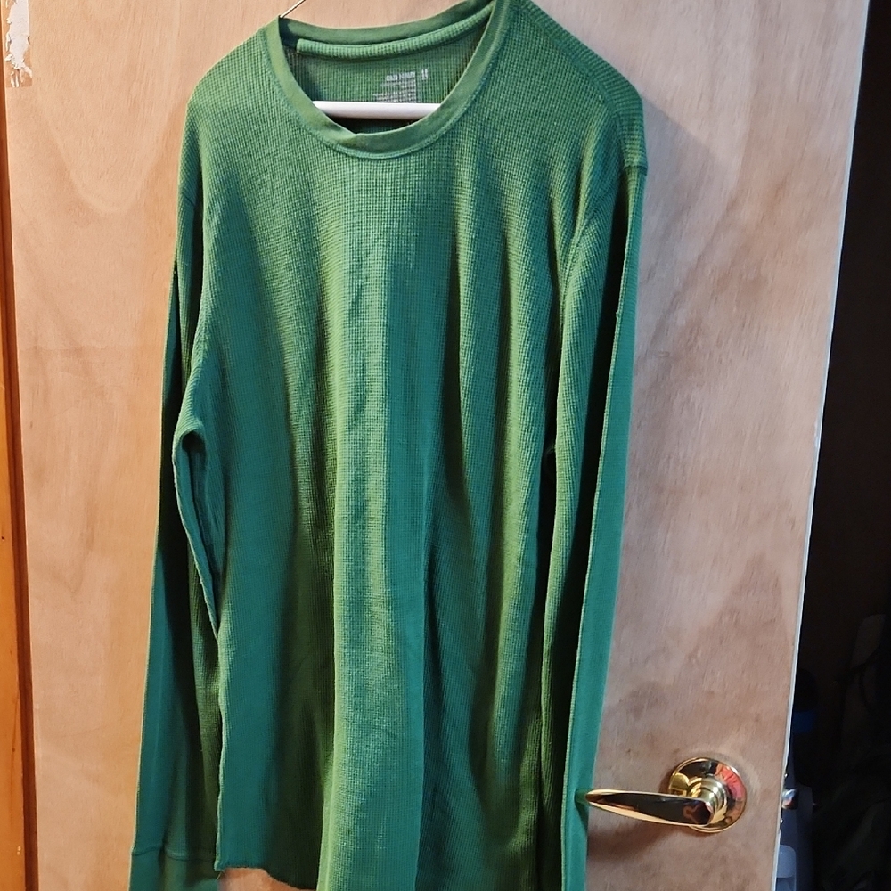 Old Navy Men's Forest Green Long Sleeve Tee
